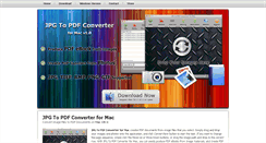 Desktop Screenshot of jpgtopdfconverterformac.com