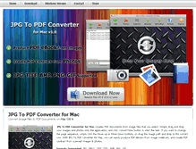 Tablet Screenshot of jpgtopdfconverterformac.com